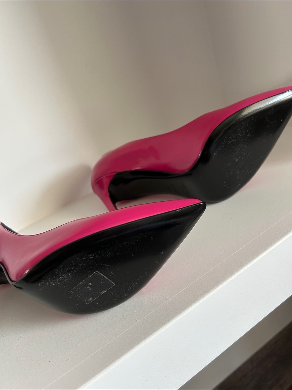 Saint Laurent Paris Shiny Leather Paris Pumps 105mm | Fuchsia Pink | EU 36 | Box - Picture 11 of 16